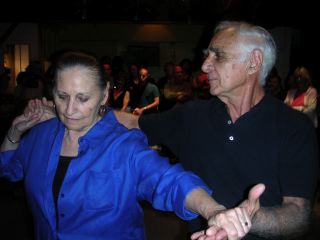 Dani and Judy Dassa dancing Rachel on the closing night of Café Danssa February 3, 2007